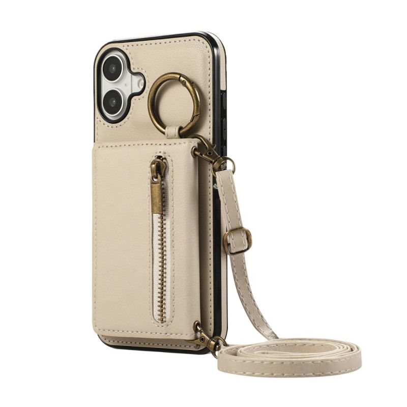 Hülle iPhone 17 Brieftasche Mit Reißverschluss