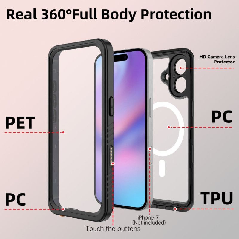 Hülle iPhone 17 Handyhülle Kompatibel Mit Magsafe Waterproof Fs/fm Serie Redpepper