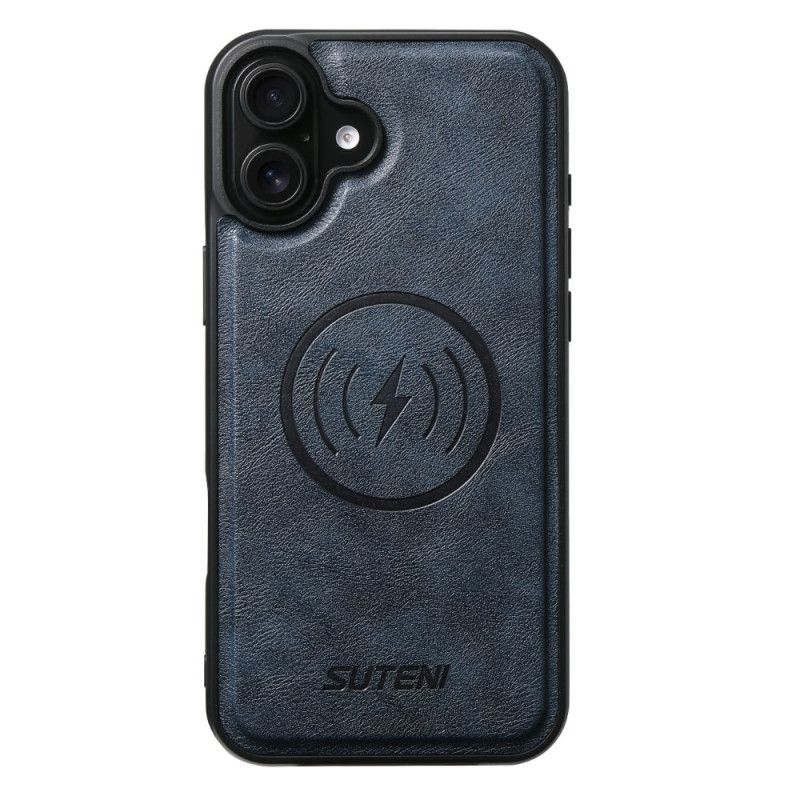 Lederhüllen iPhone 17 Handyhülle Magsafe Zweifarbiges Strukturiertes Leder