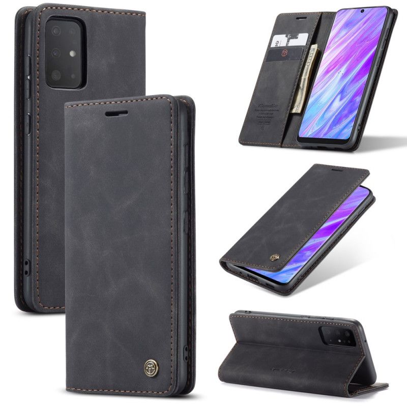 Flip Case Für Samsung Galaxy S20 Schwarz Ledertasche