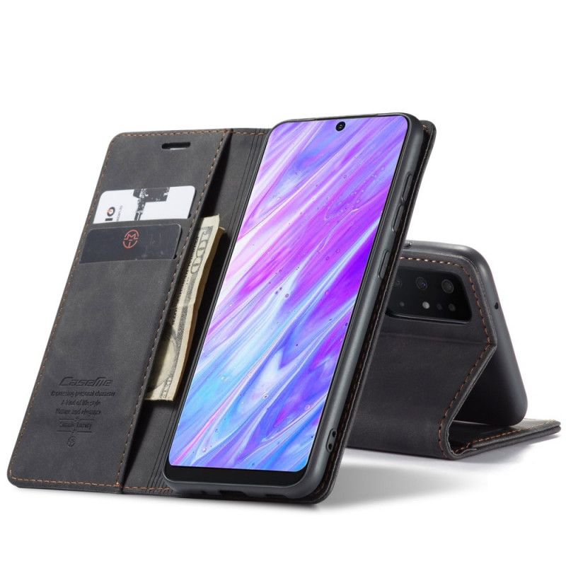 Flip Case Für Samsung Galaxy S20 Schwarz Ledertasche