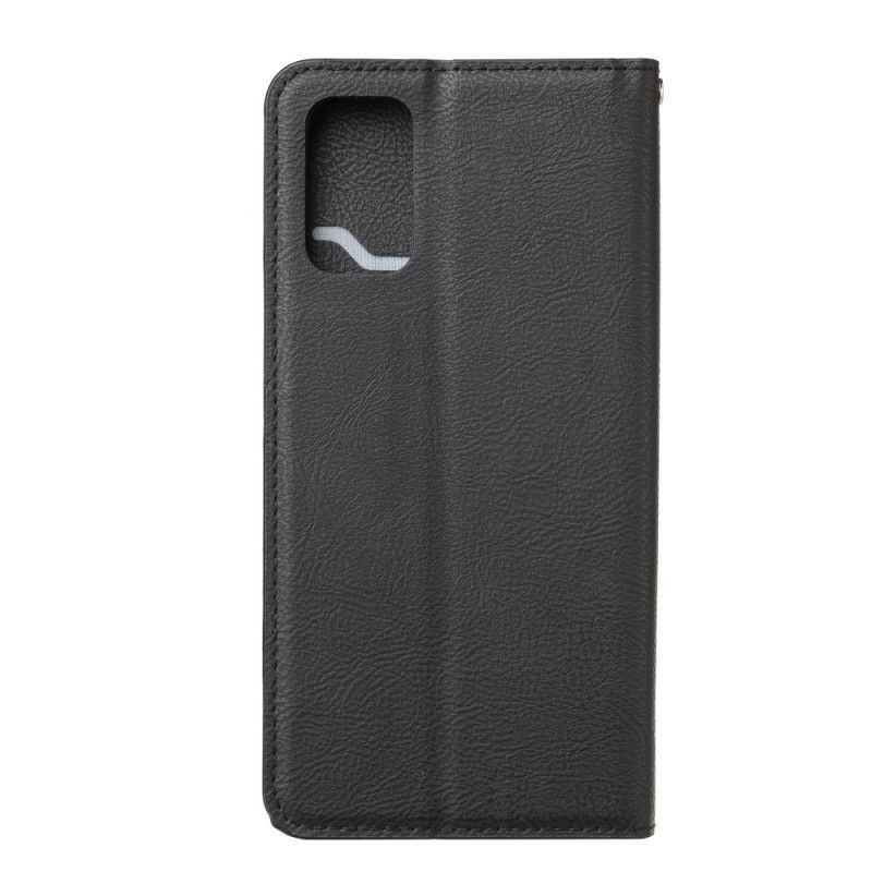 Flip Case Für Samsung Galaxy S20 Schwarz Vorderer Kartenhalter