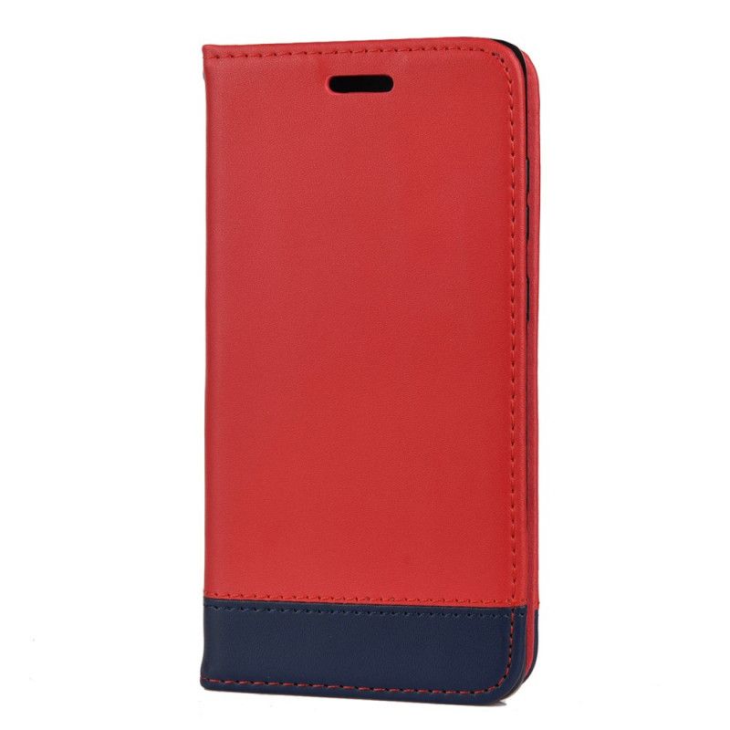 Flip Case Samsung Galaxy S20 Dunkelbraun Zweifarbige Spaltlederlinie