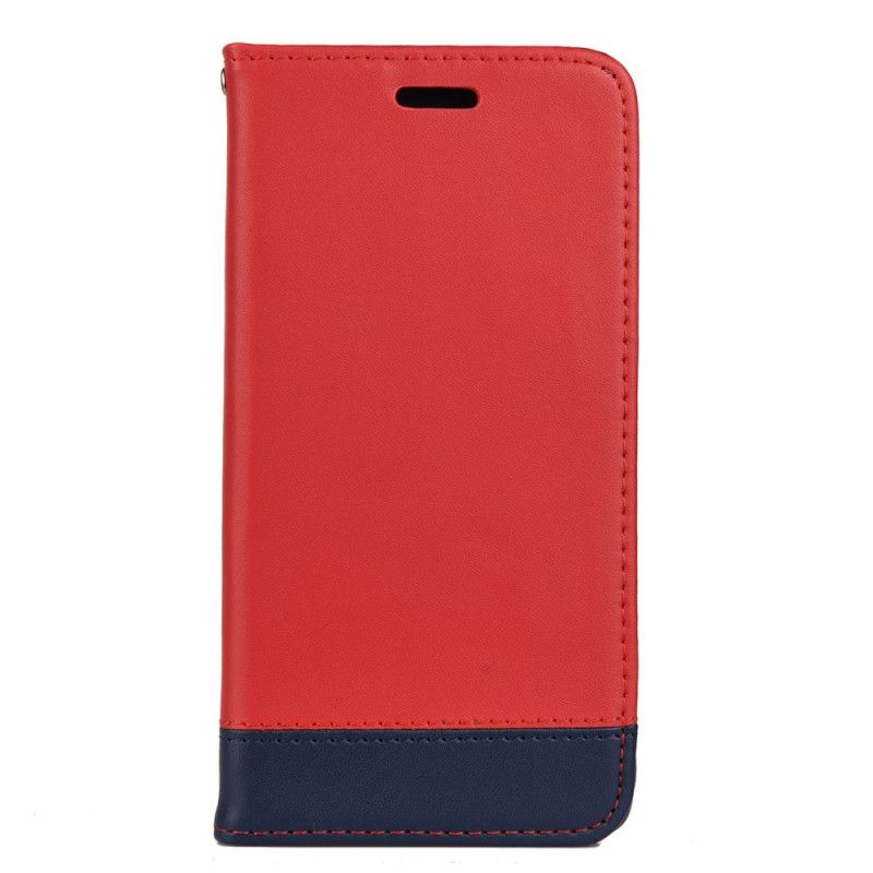 Flip Case Samsung Galaxy S20 Dunkelbraun Zweifarbige Spaltlederlinie