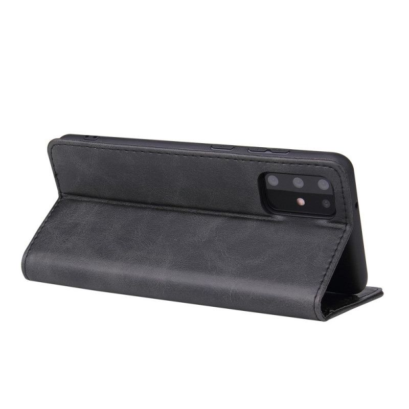 Flip Case Samsung Galaxy S20 Schwarz Business Style Plus Ledereffekt