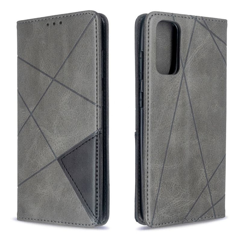 Flip Case Samsung Galaxy S20 Schwarz Handyhülle Künstlerstil