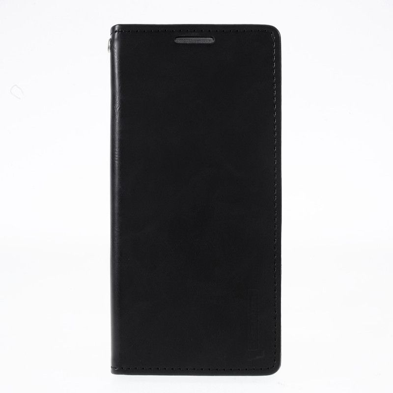 Flip Case Samsung Galaxy S20 Schwarz Quecksilberblauer Mondledereffekt