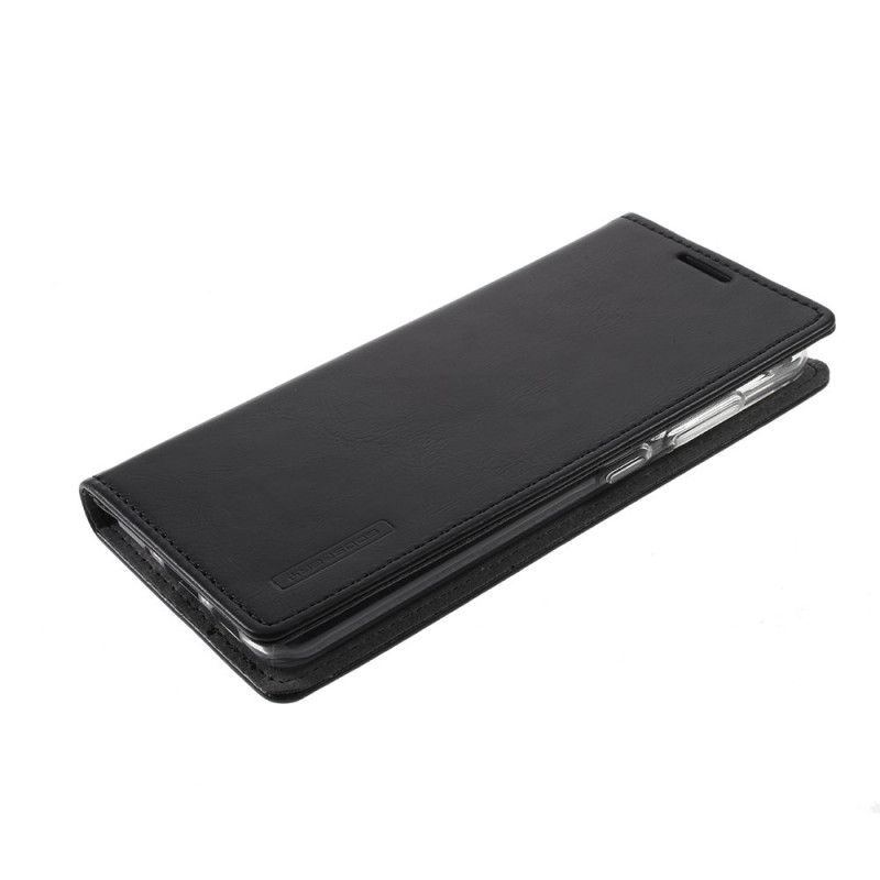 Flip Case Samsung Galaxy S20 Schwarz Quecksilberblauer Mondledereffekt