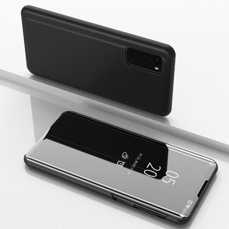 Flip Case Samsung Galaxy S20 Schwarz Spiegel