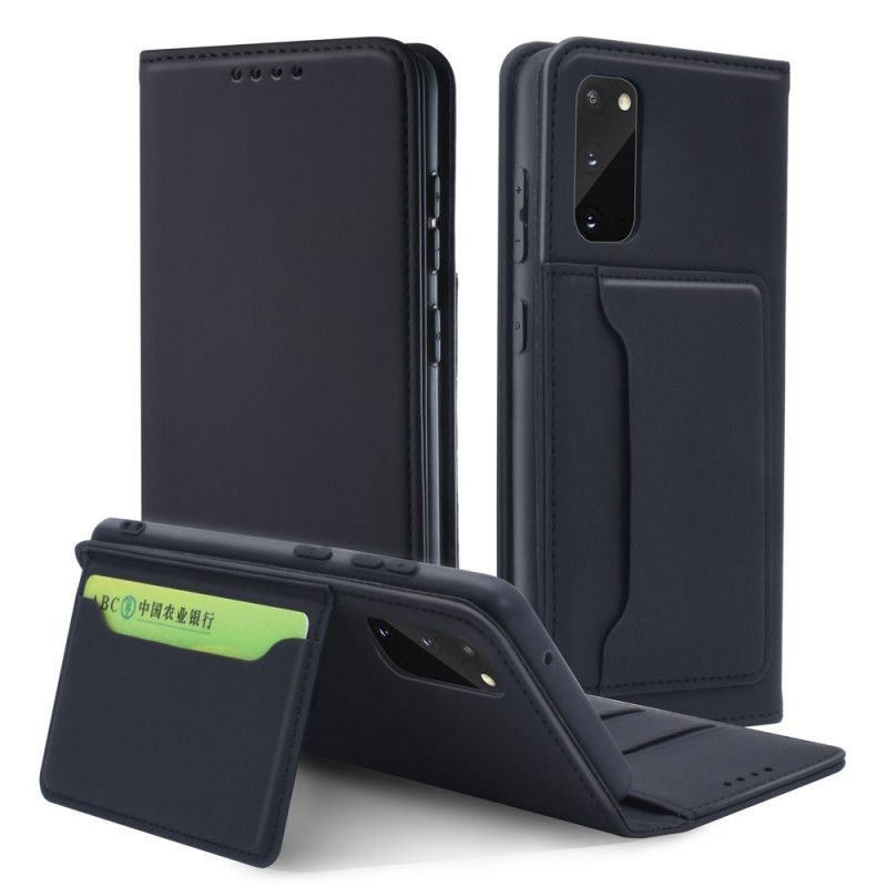 Flip Case Samsung Galaxy S20 Schwarz Support-Karteninhaber