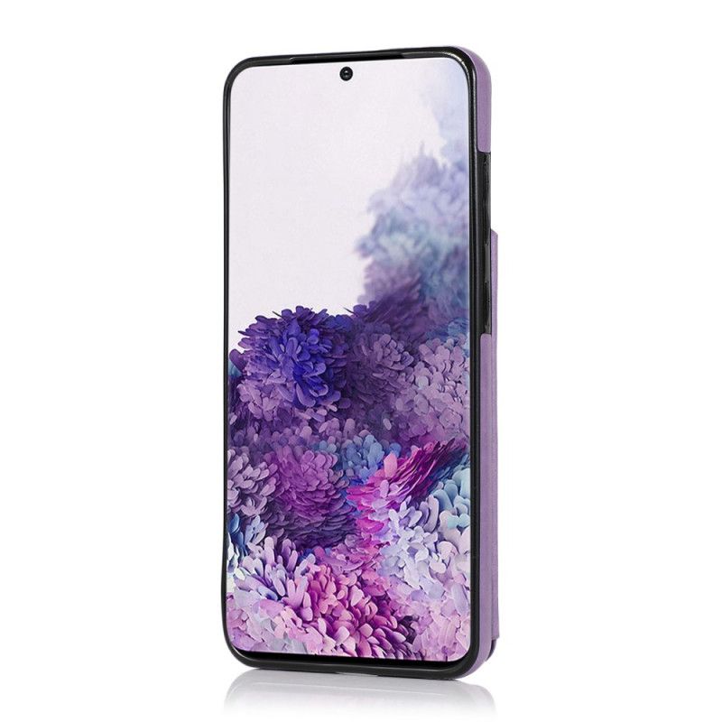 Hülle Samsung Galaxy S20 Grau Mandala-Druckkartenhalter