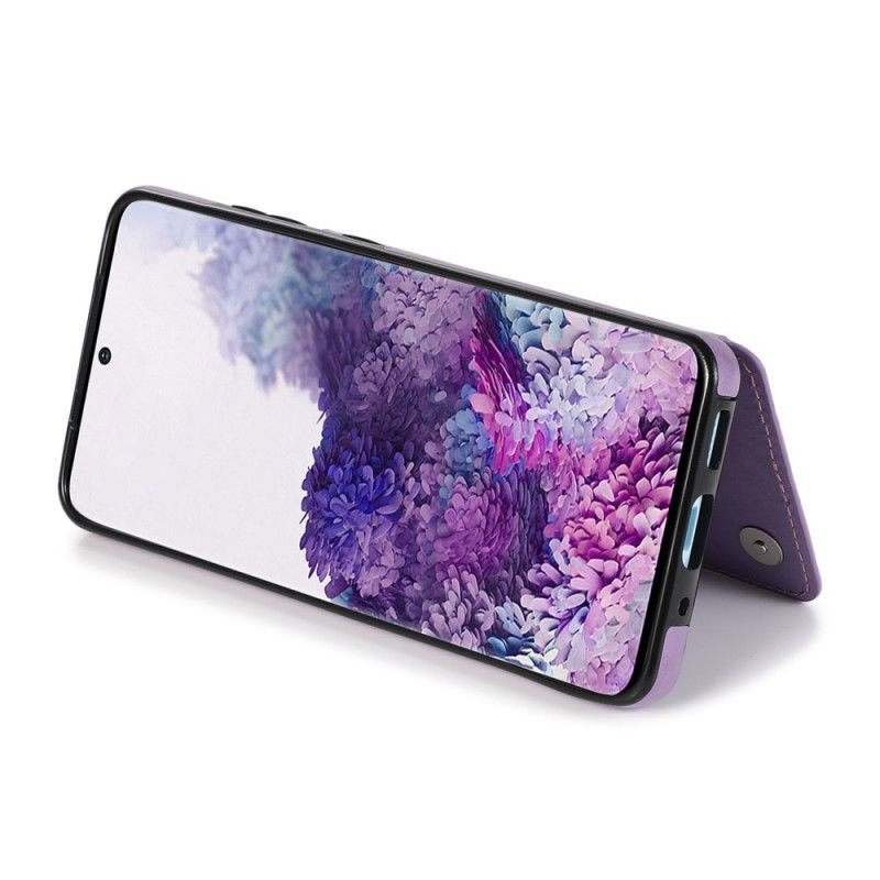Hülle Samsung Galaxy S20 Grau Mandala-Druckkartenhalter