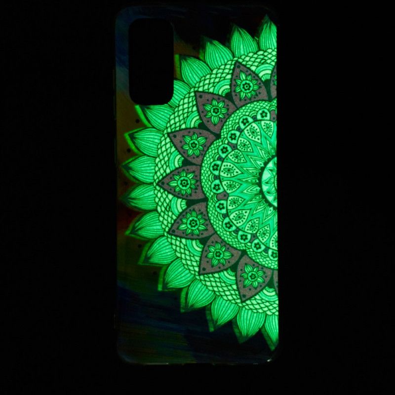 Hülle Samsung Galaxy S20 Handyhülle Fluoreszierendes Farbiges Mandala