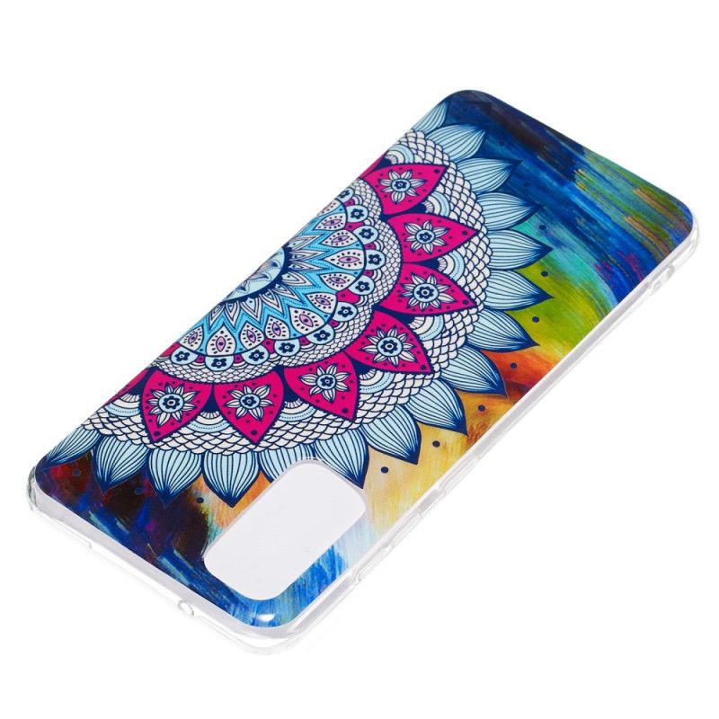 Hülle Samsung Galaxy S20 Handyhülle Fluoreszierendes Farbiges Mandala