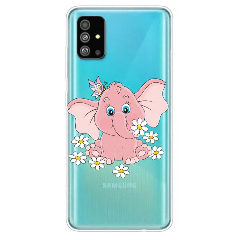 Hülle Samsung Galaxy S20 Handyhülle Transparenter Rosa Elefant