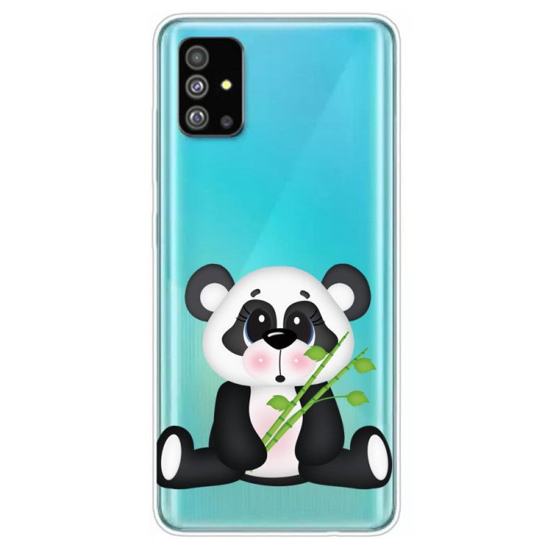 Hülle Samsung Galaxy S20 Handyhülle Transparenter Trauriger Panda