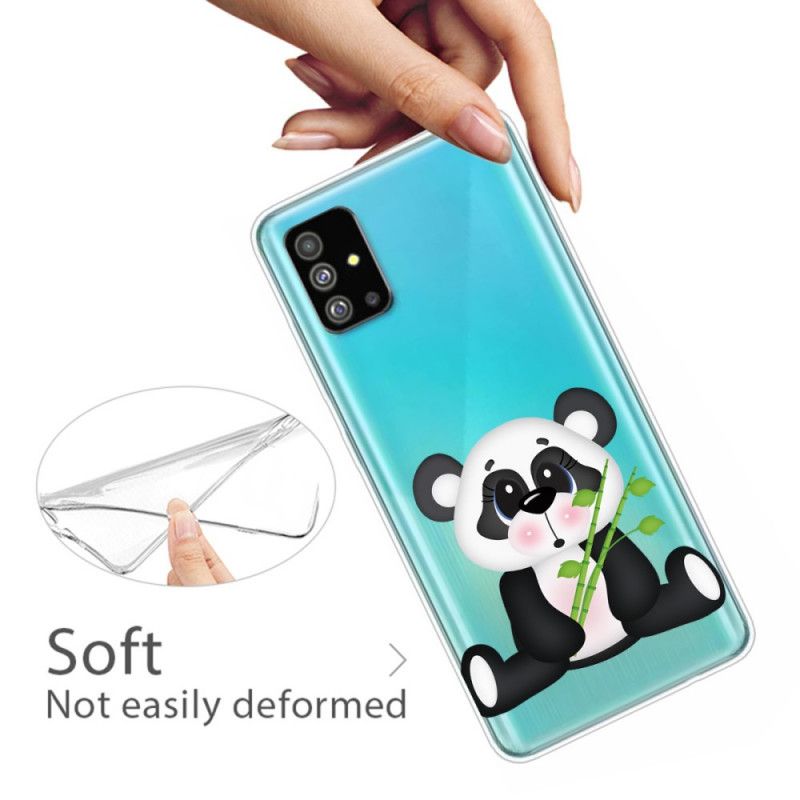 Hülle Samsung Galaxy S20 Handyhülle Transparenter Trauriger Panda