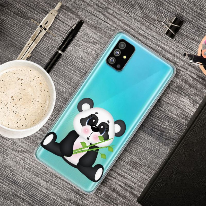 Hülle Samsung Galaxy S20 Handyhülle Transparenter Trauriger Panda