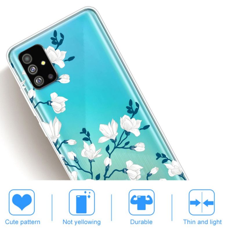 Hülle Samsung Galaxy S20 Handyhülle Weiße Blüten