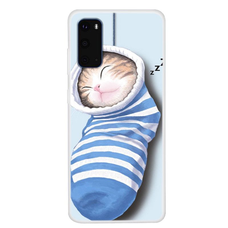 Hülle Samsung Galaxy S20 Schlafendes Kätzchen