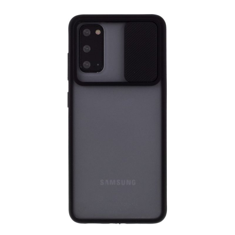 Hülle Samsung Galaxy S20 Schwarz Mattes Camshield Und Farbige Kanten