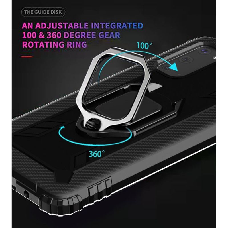 Hülle Samsung Galaxy S20 Schwarz Ring Und Kohlefaser