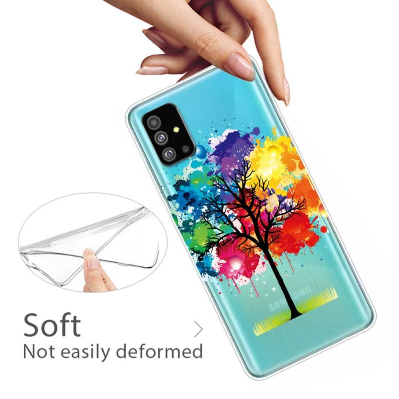 Hülle Samsung Galaxy S20 Transparenter Aquarellbaum