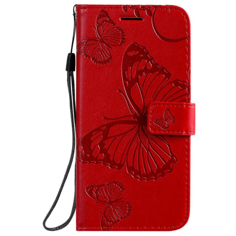 Lederhüllen Für Samsung Galaxy S20 Cyan Riesige Tanga-Schmetterlinge