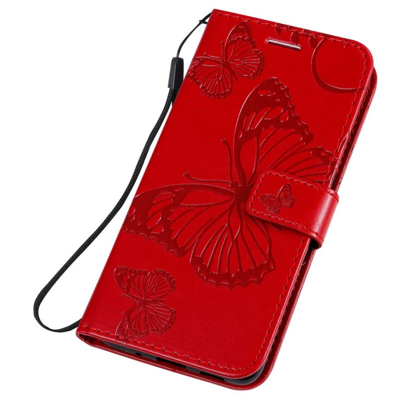 Lederhüllen Für Samsung Galaxy S20 Cyan Riesige Tanga-Schmetterlinge