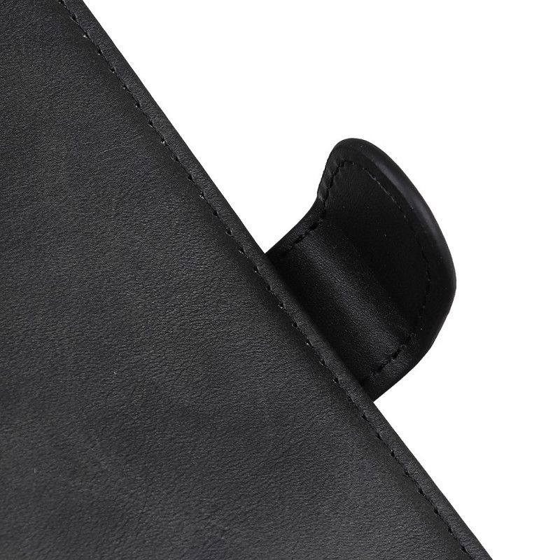 Lederhüllen Für Samsung Galaxy S20 Schwarz Retro-Mattledereffekt