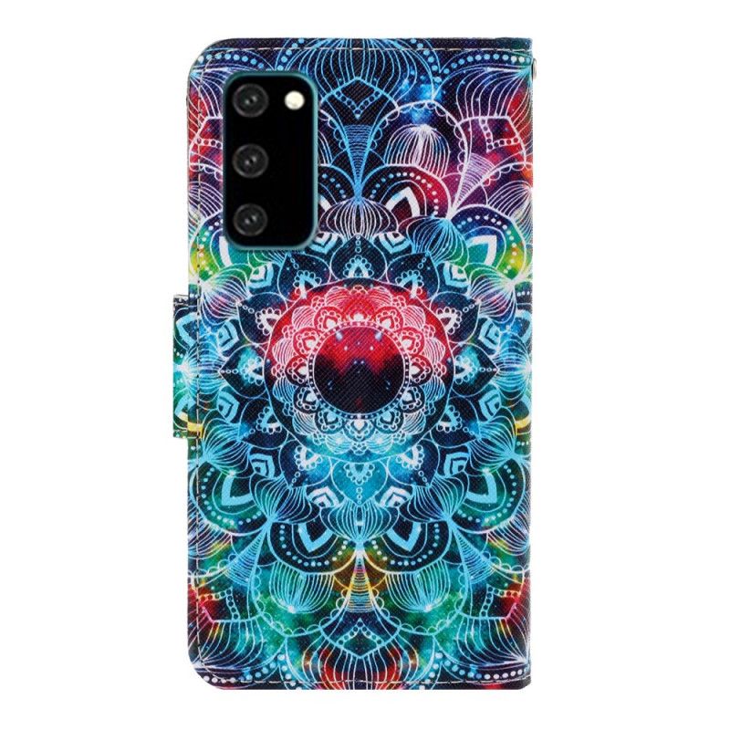 Lederhüllen Samsung Galaxy S20 Handyhülle Auffälliges Tanga-Mandala