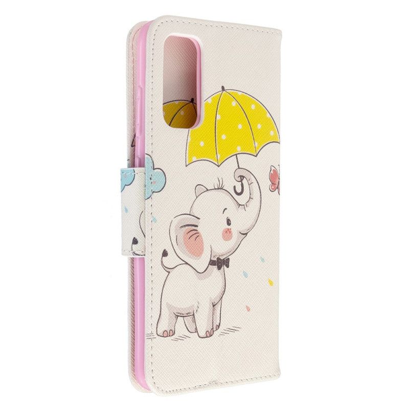 Lederhüllen Samsung Galaxy S20 Handyhülle Elefantenbaby