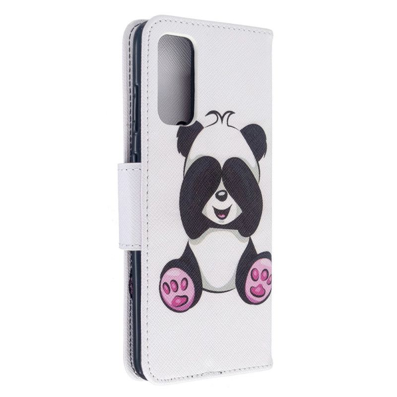 Lederhüllen Samsung Galaxy S20 Handyhülle Lustiger Panda