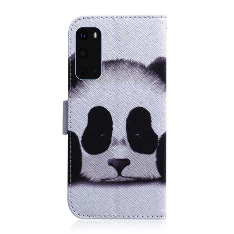 Lederhüllen Samsung Galaxy S20 Pandagesicht