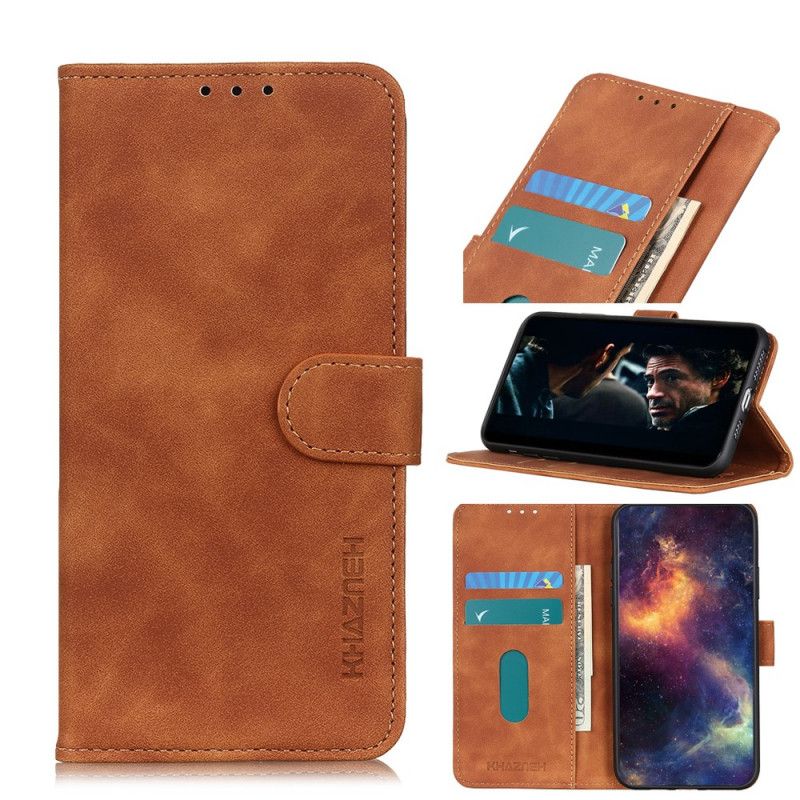 Lederhüllen Samsung Galaxy S20 Schwarz Vintage Khazneh Ledereffekt