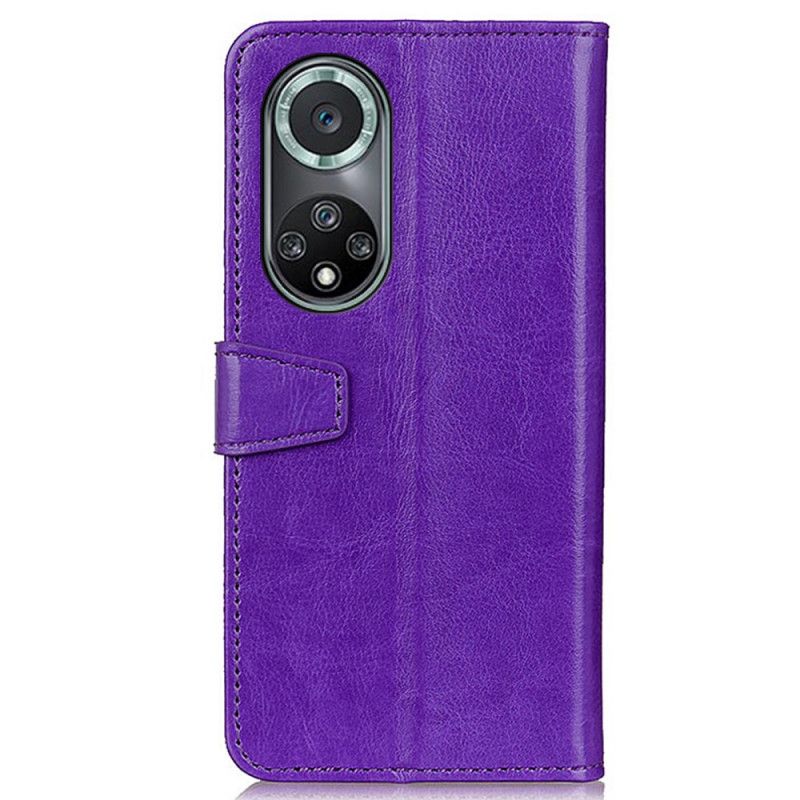 Lederhüllen Huawei Nova 9 Pro / Honor 50 Pro Handyhülle Schlichter Glänzender Ledereffekt