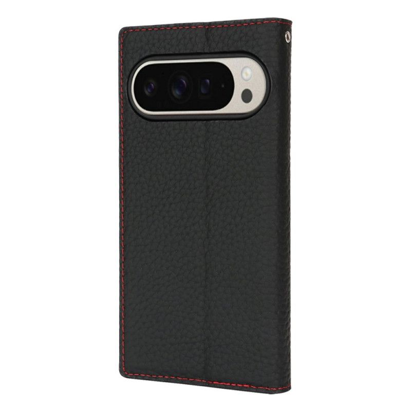 Flip Case Für Google Pixel 10 Pro Xl Leder Mit Riemen
