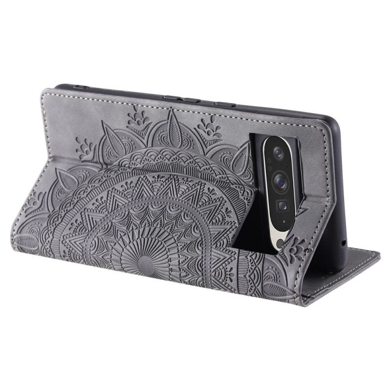 Flip Case Google Pixel 10 Pro Xl Handyhülle Mandala-wildlederoptik