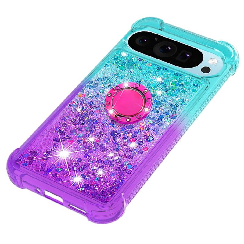 Hülle Google Pixel 10 Pro Xl Handyhülle Glitzer-farbverlauf Mit Ringhalter