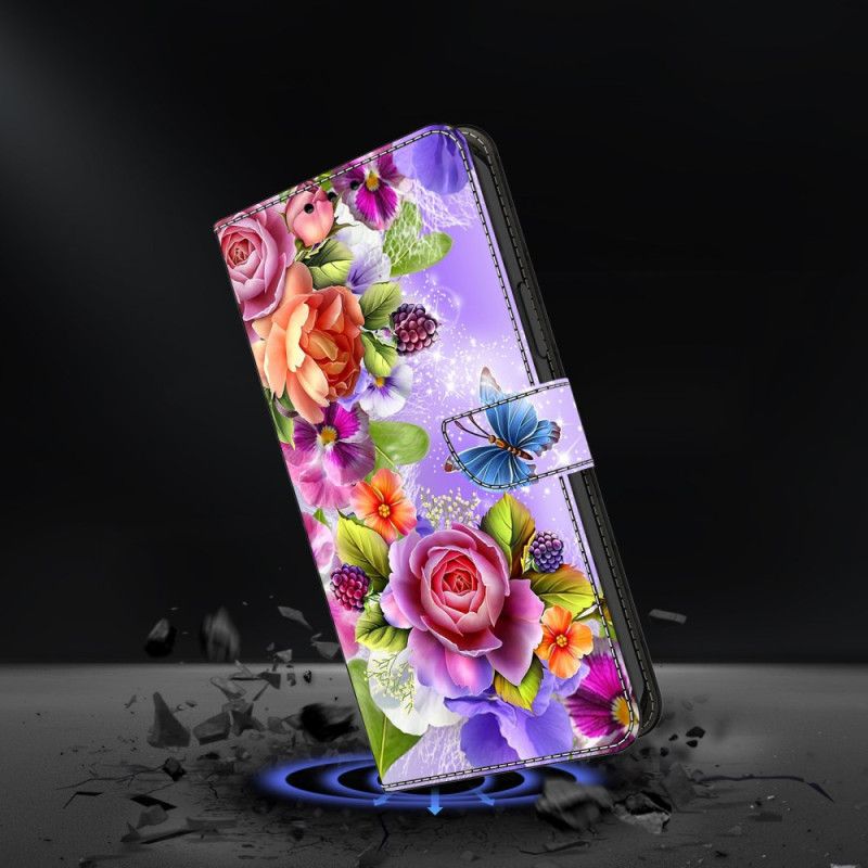 Lederhüllen Für Google Pixel 10 Pro Xl Bunte Blumen