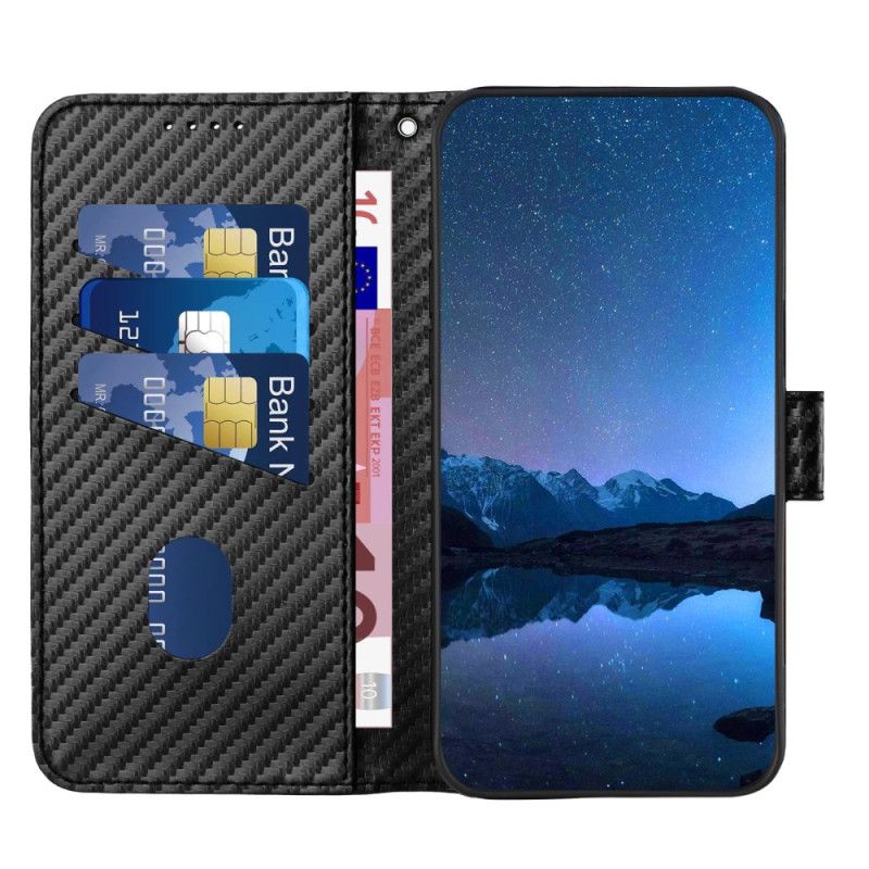 Lederhüllen Google Pixel 10 Pro Xl Handyhülle Carbonfaser Mit Riemen