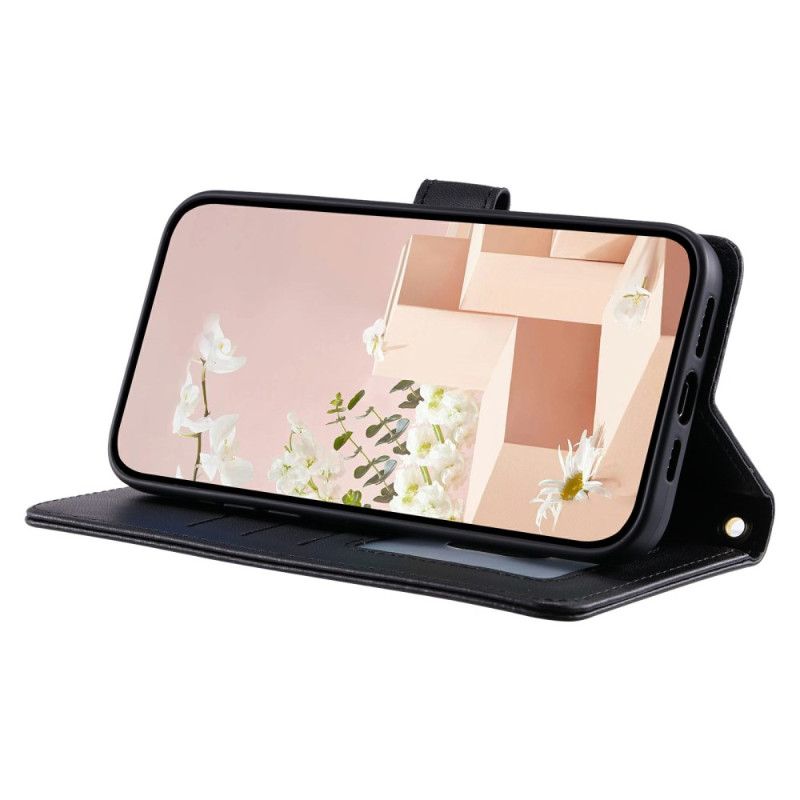 Lederhüllen Google Pixel 10 Pro Xl Handyhülle Gestepptes Design Mit Riemen Und Schultergurt