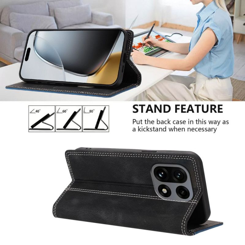 Flip Case Oneplus 15 Handyhülle Zweifarbiger Rfid-schutz