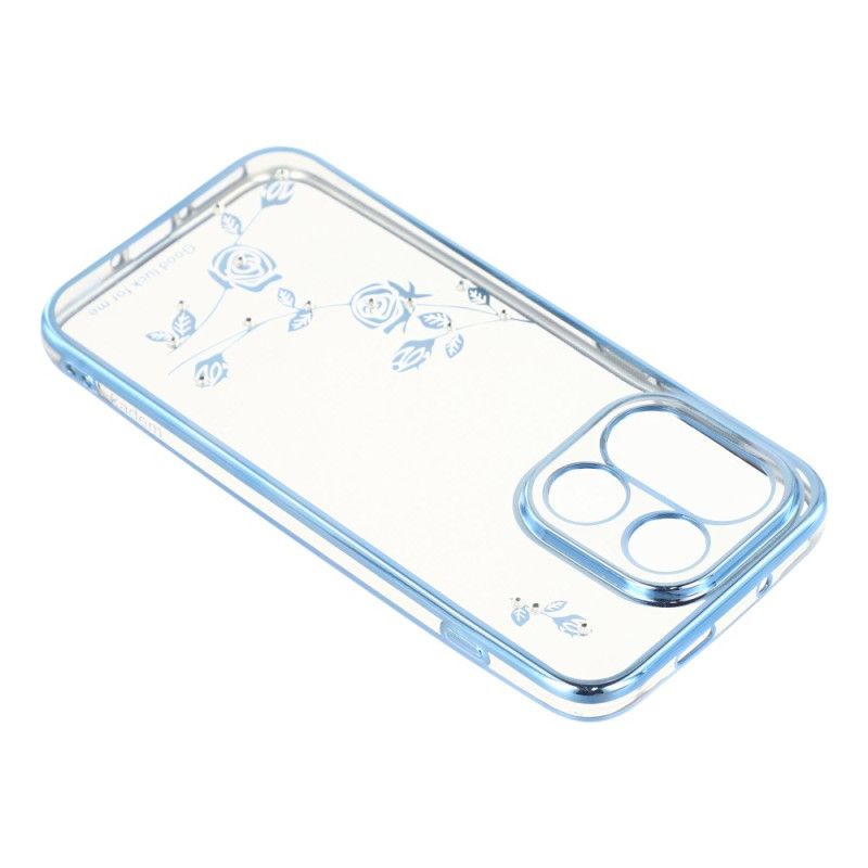 Hülle Für Oneplus 15 Kadem Blumen Und Strasssteine