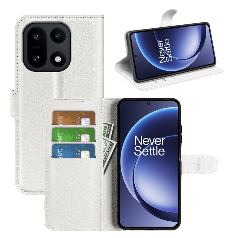 Lederhüllen Für Oneplus 15 Kunstleder Litschi