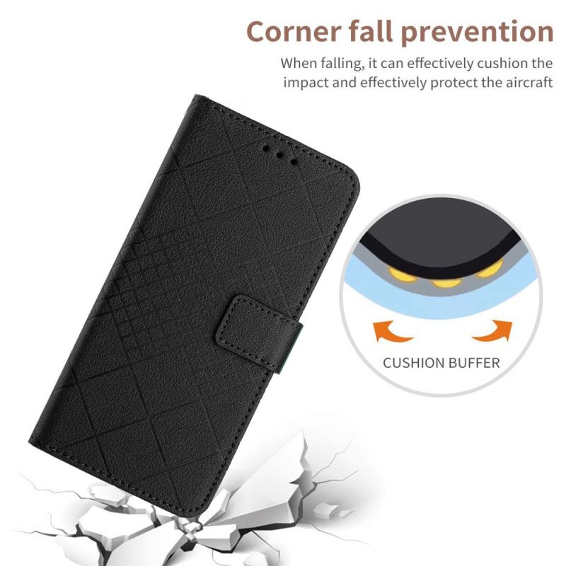 Lederhüllen Oneplus 15 Handyhülle Rauten