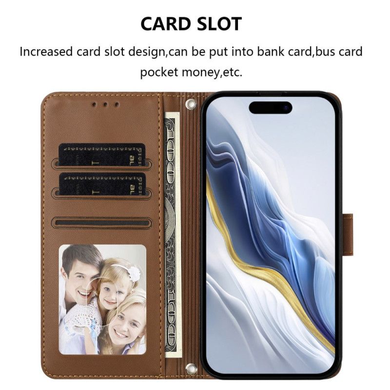 Lederhüllen Oneplus 15 Kleine Katze Mit Riemen