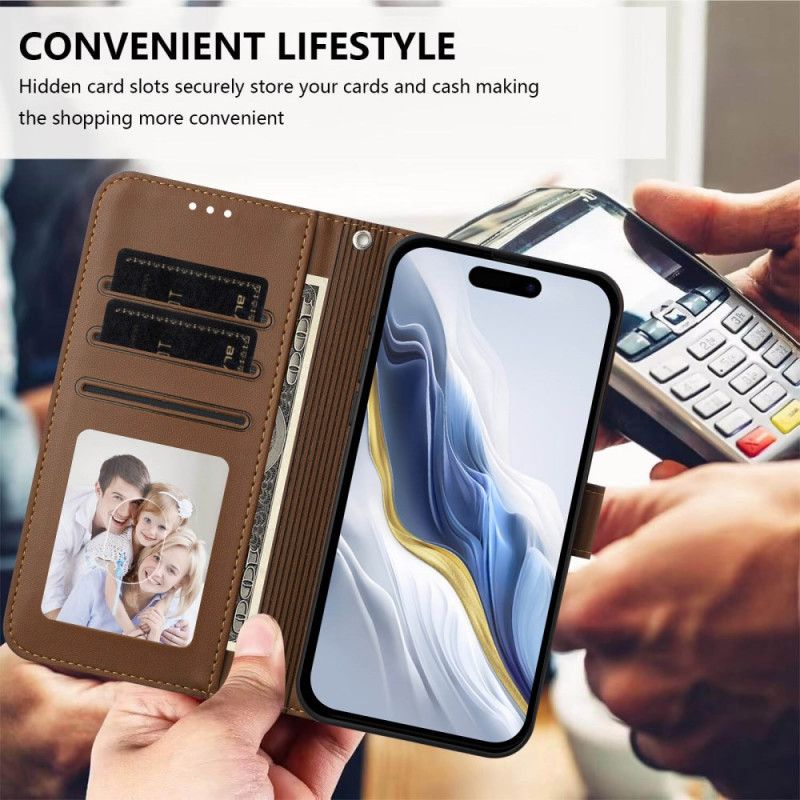 Lederhüllen Oneplus 15 Kleine Katze Mit Riemen