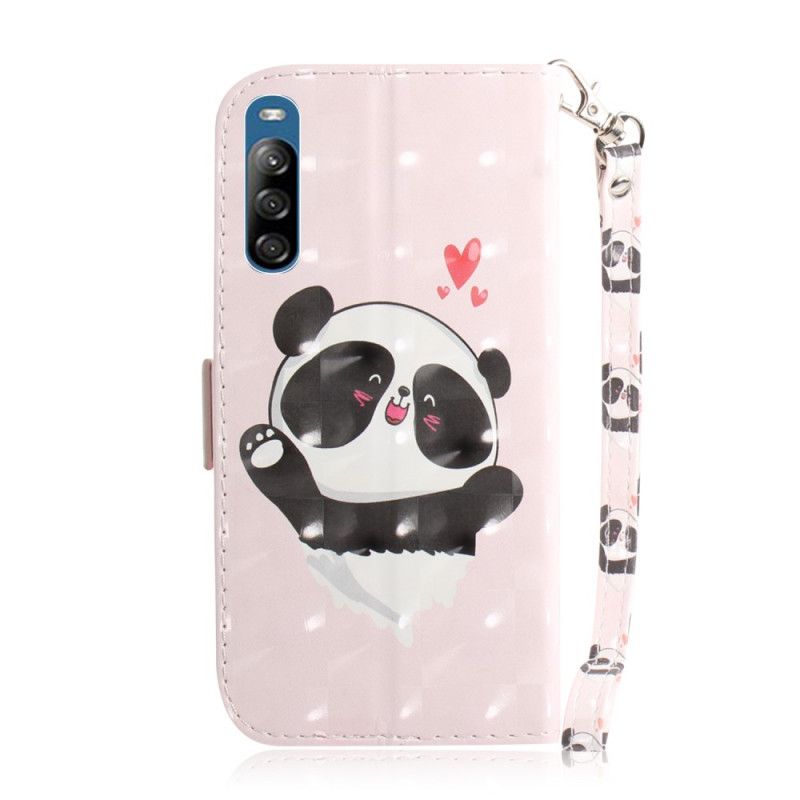 Lederhüllen Sony Xperia L4 Panda Liebe Mit Tanga
