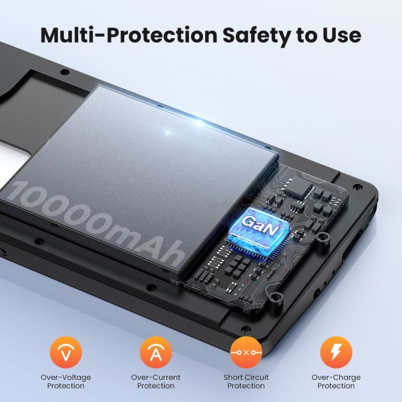 Externes Akkucase (10000 Mah) Für Samsung Galaxy S25 Ultra Mit Magnetischer Befestigung